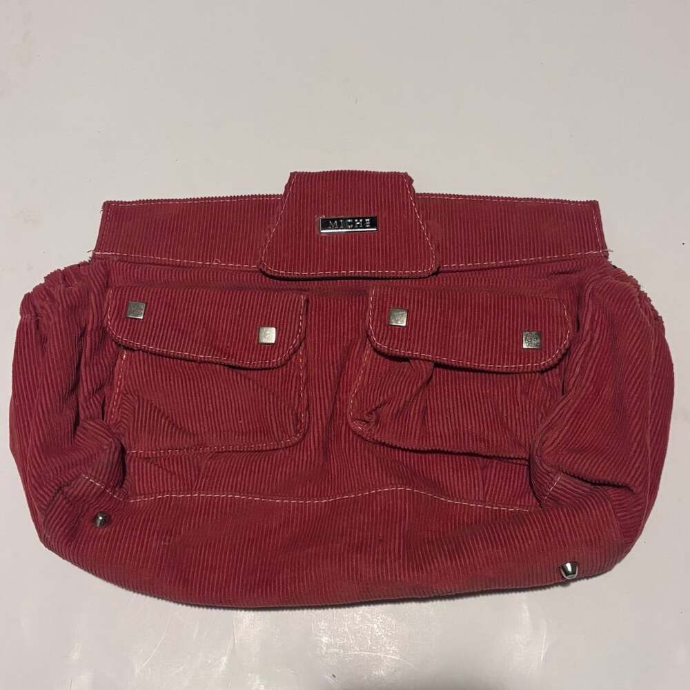 Miche Classic Shell Corduroy Red Handbag Purse Cover Lydia